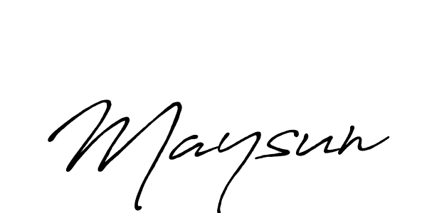 Also You can easily find your signature by using the search form. We will create Maysun name handwritten signature images for you free of cost using Antro_Vectra_Bolder sign style. Maysun signature style 7 images and pictures png