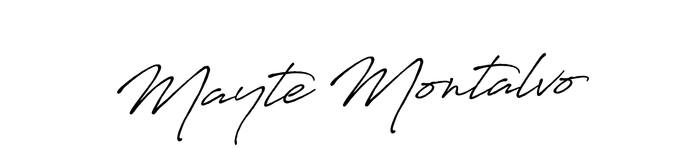 How to make Mayte Montalvo signature? Antro_Vectra_Bolder is a professional autograph style. Create handwritten signature for Mayte Montalvo name. Mayte Montalvo signature style 7 images and pictures png