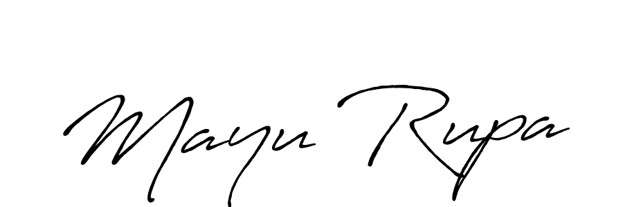 Mayu Rupa stylish signature style. Best Handwritten Sign (Antro_Vectra_Bolder) for my name. Handwritten Signature Collection Ideas for my name Mayu Rupa. Mayu Rupa signature style 7 images and pictures png