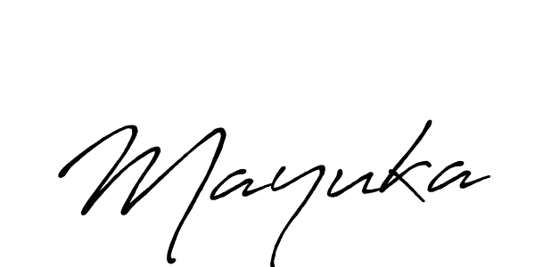 It looks lik you need a new signature style for name Mayuka. Design unique handwritten (Antro_Vectra_Bolder) signature with our free signature maker in just a few clicks. Mayuka signature style 7 images and pictures png