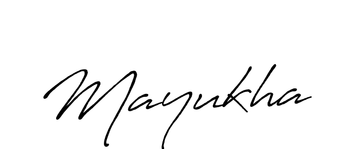 How to make Mayukha name signature. Use Antro_Vectra_Bolder style for creating short signs online. This is the latest handwritten sign. Mayukha signature style 7 images and pictures png