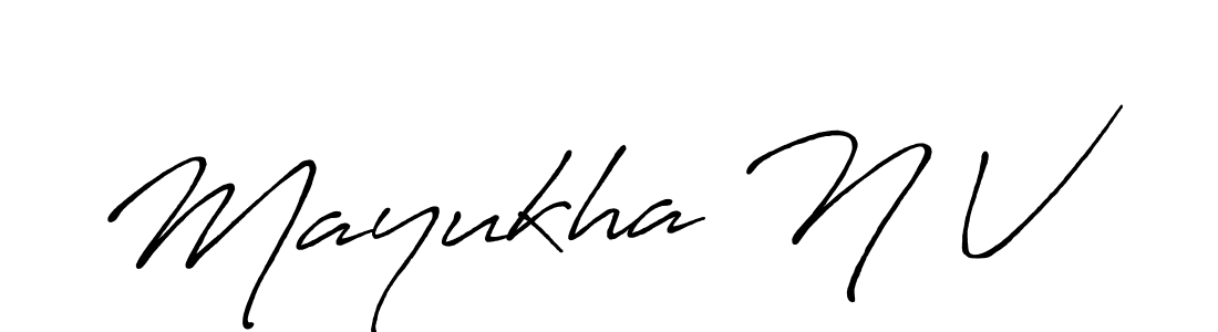 See photos of Mayukha N V official signature by Spectra . Check more albums & portfolios. Read reviews & check more about Antro_Vectra_Bolder font. Mayukha N V signature style 7 images and pictures png