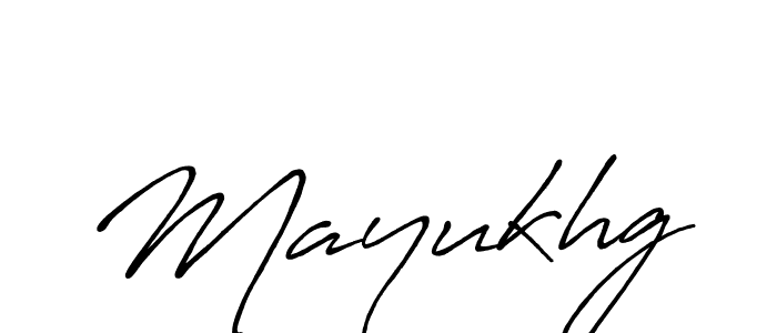 Make a beautiful signature design for name Mayukhg. With this signature (Antro_Vectra_Bolder) style, you can create a handwritten signature for free. Mayukhg signature style 7 images and pictures png