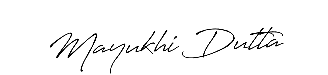 You should practise on your own different ways (Antro_Vectra_Bolder) to write your name (Mayukhi Dutta) in signature. don't let someone else do it for you. Mayukhi Dutta signature style 7 images and pictures png