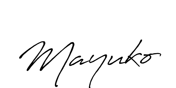 How to make Mayuko name signature. Use Antro_Vectra_Bolder style for creating short signs online. This is the latest handwritten sign. Mayuko signature style 7 images and pictures png