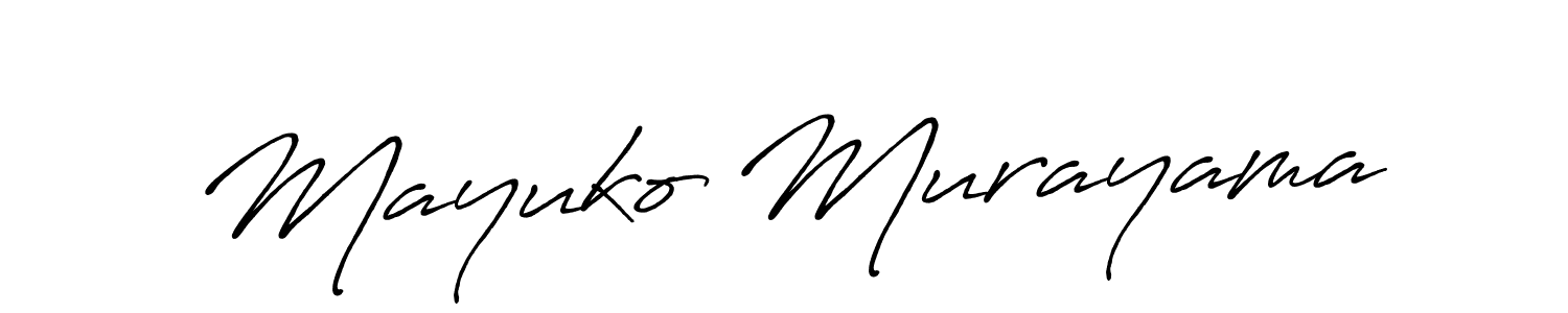 Mayuko Murayama stylish signature style. Best Handwritten Sign (Antro_Vectra_Bolder) for my name. Handwritten Signature Collection Ideas for my name Mayuko Murayama. Mayuko Murayama signature style 7 images and pictures png