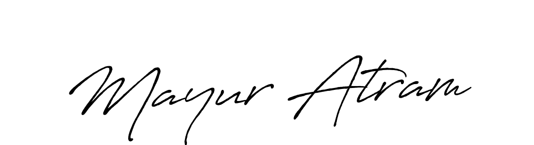 How to Draw Mayur Atram signature style? Antro_Vectra_Bolder is a latest design signature styles for name Mayur Atram. Mayur Atram signature style 7 images and pictures png