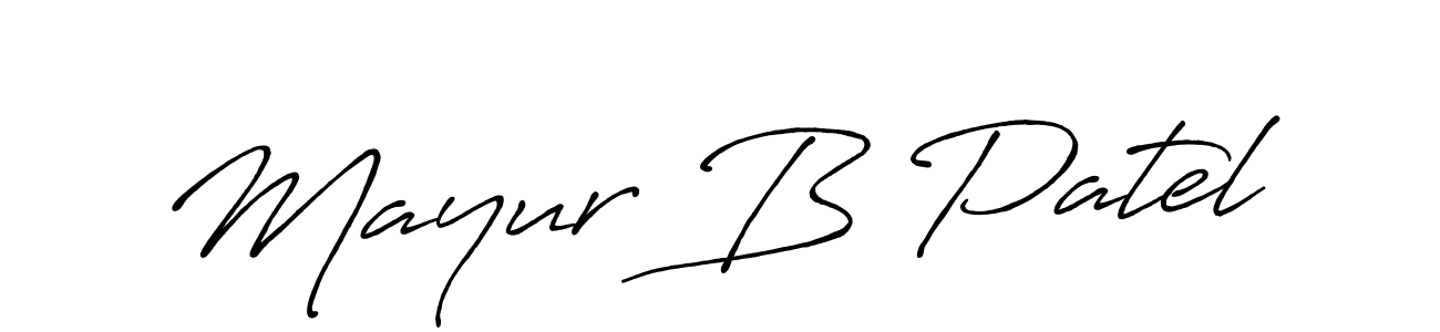 Make a beautiful signature design for name Mayur B Patel. Use this online signature maker to create a handwritten signature for free. Mayur B Patel signature style 7 images and pictures png