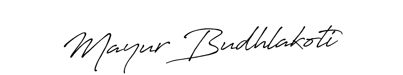 How to make Mayur Budhlakoti signature? Antro_Vectra_Bolder is a professional autograph style. Create handwritten signature for Mayur Budhlakoti name. Mayur Budhlakoti signature style 7 images and pictures png