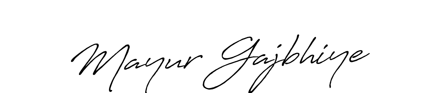 The best way (Antro_Vectra_Bolder) to make a short signature is to pick only two or three words in your name. The name Mayur Gajbhiye include a total of six letters. For converting this name. Mayur Gajbhiye signature style 7 images and pictures png