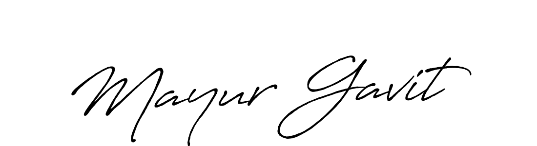 It looks lik you need a new signature style for name Mayur Gavit. Design unique handwritten (Antro_Vectra_Bolder) signature with our free signature maker in just a few clicks. Mayur Gavit signature style 7 images and pictures png