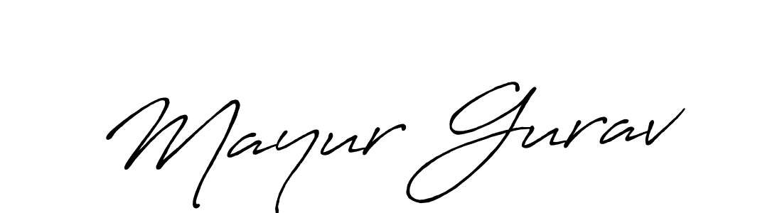 Antro_Vectra_Bolder is a professional signature style that is perfect for those who want to add a touch of class to their signature. It is also a great choice for those who want to make their signature more unique. Get Mayur Gurav name to fancy signature for free. Mayur Gurav signature style 7 images and pictures png