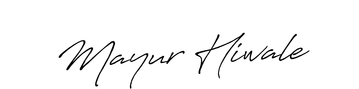 Design your own signature with our free online signature maker. With this signature software, you can create a handwritten (Antro_Vectra_Bolder) signature for name Mayur Hiwale. Mayur Hiwale signature style 7 images and pictures png