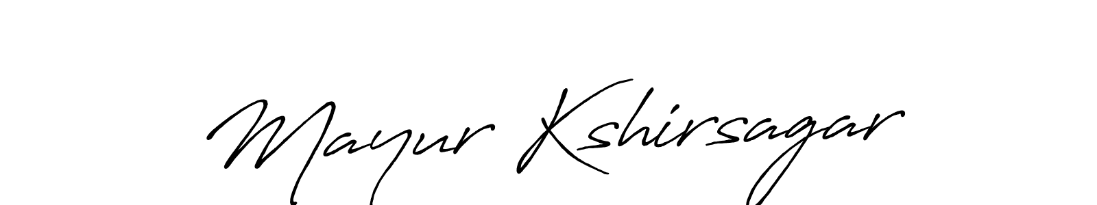 Design your own signature with our free online signature maker. With this signature software, you can create a handwritten (Antro_Vectra_Bolder) signature for name Mayur Kshirsagar. Mayur Kshirsagar signature style 7 images and pictures png