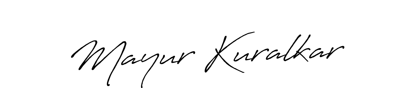 Also we have Mayur Kuralkar name is the best signature style. Create professional handwritten signature collection using Antro_Vectra_Bolder autograph style. Mayur Kuralkar signature style 7 images and pictures png