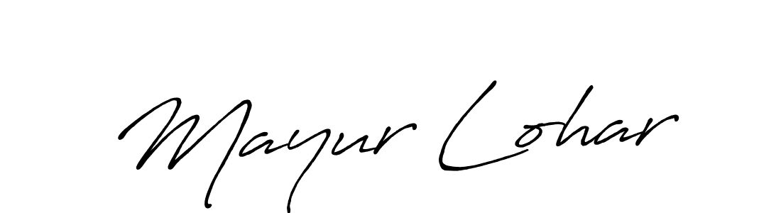 You should practise on your own different ways (Antro_Vectra_Bolder) to write your name (Mayur Lohar) in signature. don't let someone else do it for you. Mayur Lohar signature style 7 images and pictures png