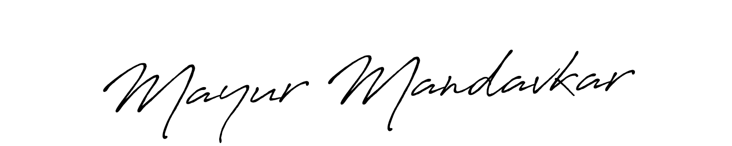 The best way (Antro_Vectra_Bolder) to make a short signature is to pick only two or three words in your name. The name Mayur Mandavkar include a total of six letters. For converting this name. Mayur Mandavkar signature style 7 images and pictures png