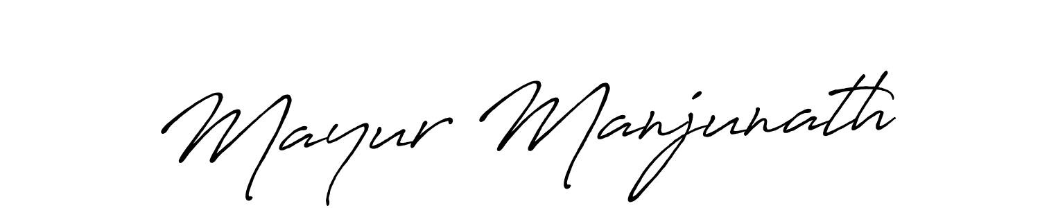 It looks lik you need a new signature style for name Mayur Manjunath. Design unique handwritten (Antro_Vectra_Bolder) signature with our free signature maker in just a few clicks. Mayur Manjunath signature style 7 images and pictures png