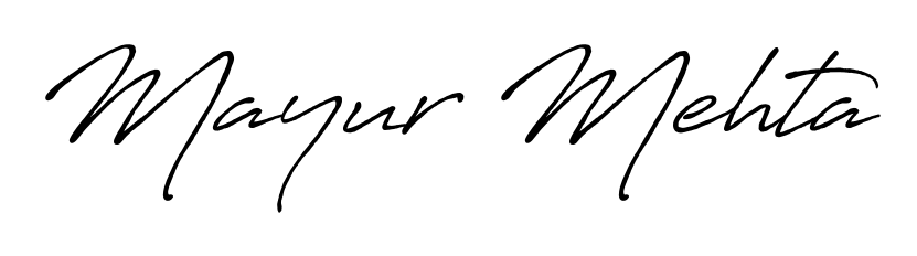 Download transparent PNG signature for name Mayur Mehta styled with Antro_Vectra_Bolder font. Ready to paste directly into PDF and Word agreements. Mayur Mehta signature style 7 images and pictures png