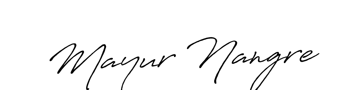 Best and Professional Signature Style for Mayur Nangre. Antro_Vectra_Bolder Best Signature Style Collection. Mayur Nangre signature style 7 images and pictures png