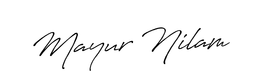 You can use this online signature creator to create a handwritten signature for the name Mayur Nilam. This is the best online autograph maker. Mayur Nilam signature style 7 images and pictures png