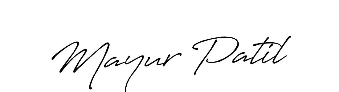 How to make Mayur Patil signature? Antro_Vectra_Bolder is a professional autograph style. Create handwritten signature for Mayur Patil name. Mayur Patil signature style 7 images and pictures png