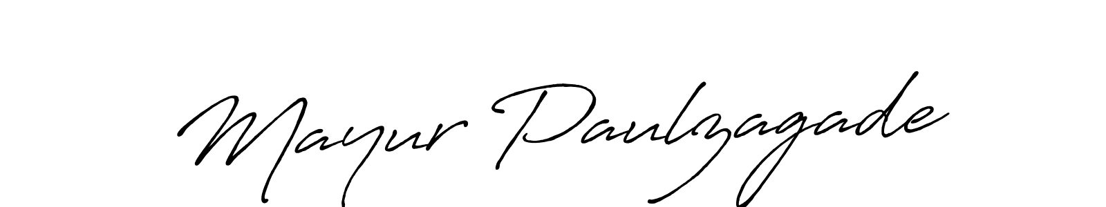 Mayur Paulzagade stylish signature style. Best Handwritten Sign (Antro_Vectra_Bolder) for my name. Handwritten Signature Collection Ideas for my name Mayur Paulzagade. Mayur Paulzagade signature style 7 images and pictures png