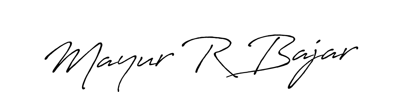 You should practise on your own different ways (Antro_Vectra_Bolder) to write your name (Mayur R Bajar) in signature. don't let someone else do it for you. Mayur R Bajar signature style 7 images and pictures png