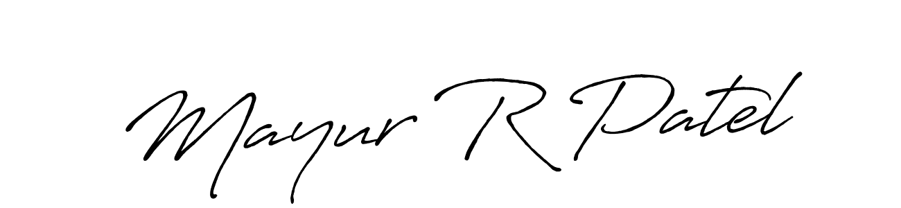 You should practise on your own different ways (Antro_Vectra_Bolder) to write your name (Mayur R Patel) in signature. don't let someone else do it for you. Mayur R Patel signature style 7 images and pictures png
