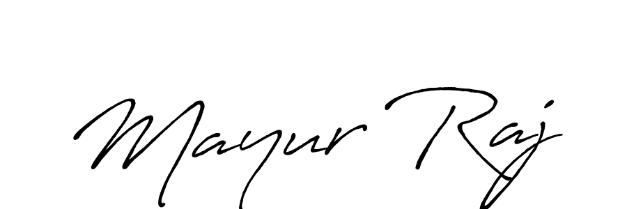 The best way (Antro_Vectra_Bolder) to make a short signature is to pick only two or three words in your name. The name Mayur Raj include a total of six letters. For converting this name. Mayur Raj signature style 7 images and pictures png