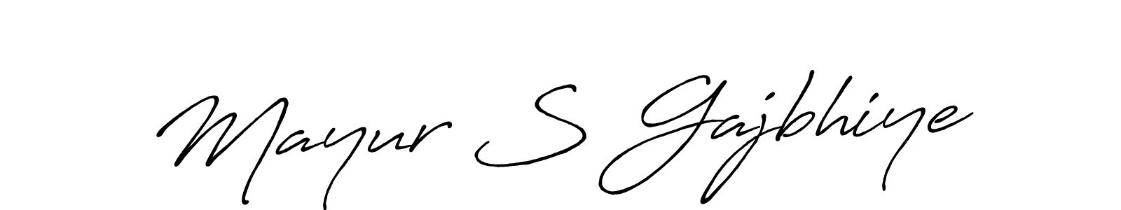 Also You can easily find your signature by using the search form. We will create Mayur S Gajbhiye name handwritten signature images for you free of cost using Antro_Vectra_Bolder sign style. Mayur S Gajbhiye signature style 7 images and pictures png