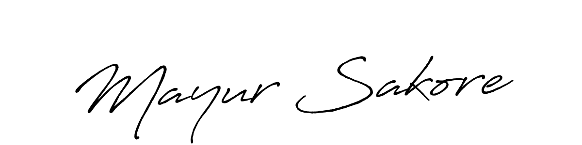 How to make Mayur Sakore signature? Antro_Vectra_Bolder is a professional autograph style. Create handwritten signature for Mayur Sakore name. Mayur Sakore signature style 7 images and pictures png