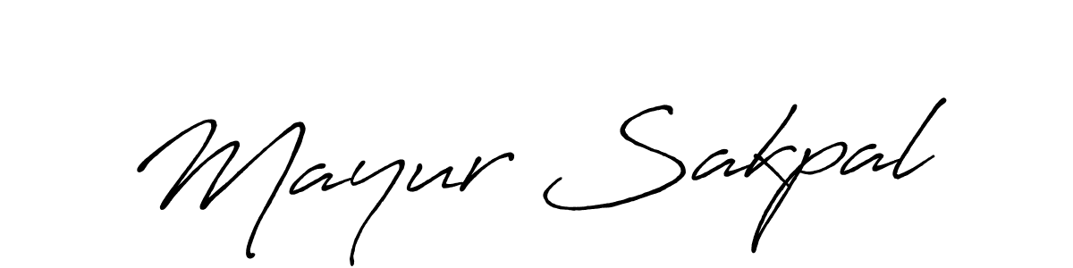 It looks lik you need a new signature style for name Mayur Sakpal. Design unique handwritten (Antro_Vectra_Bolder) signature with our free signature maker in just a few clicks. Mayur Sakpal signature style 7 images and pictures png