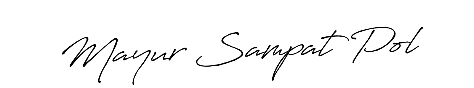 How to make Mayur Sampat Pol signature? Antro_Vectra_Bolder is a professional autograph style. Create handwritten signature for Mayur Sampat Pol name. Mayur Sampat Pol signature style 7 images and pictures png