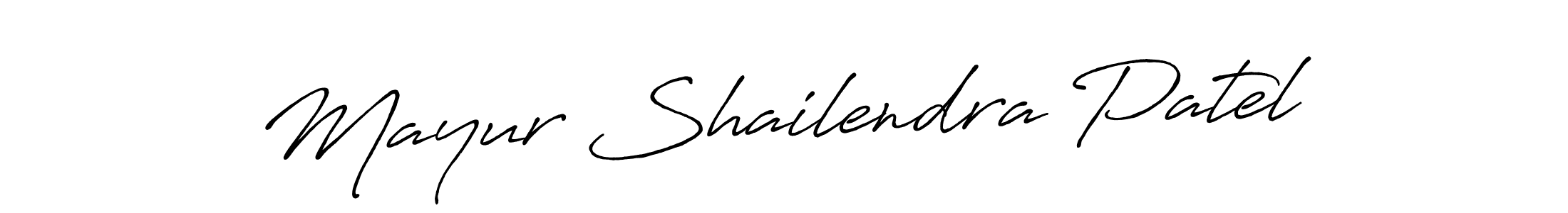 How to make Mayur Shailendra Patel signature? Antro_Vectra_Bolder is a professional autograph style. Create handwritten signature for Mayur Shailendra Patel name. Mayur Shailendra Patel signature style 7 images and pictures png