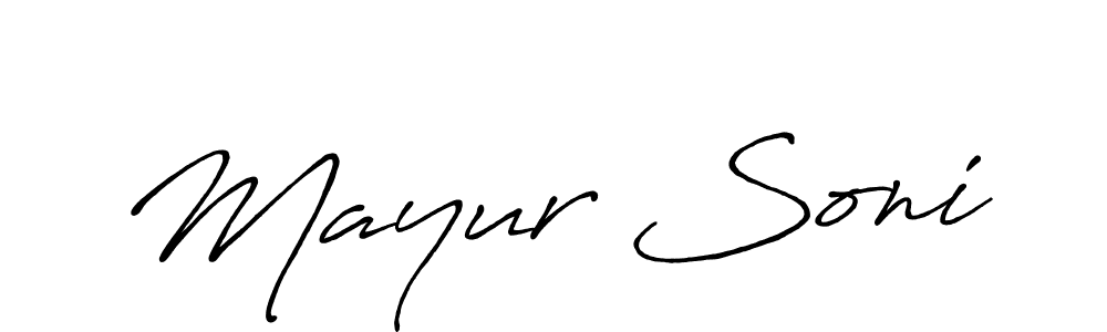 Once you've used our free online signature maker to create your best signature Antro_Vectra_Bolder style, it's time to enjoy all of the benefits that Mayur Soni name signing documents. Mayur Soni signature style 7 images and pictures png