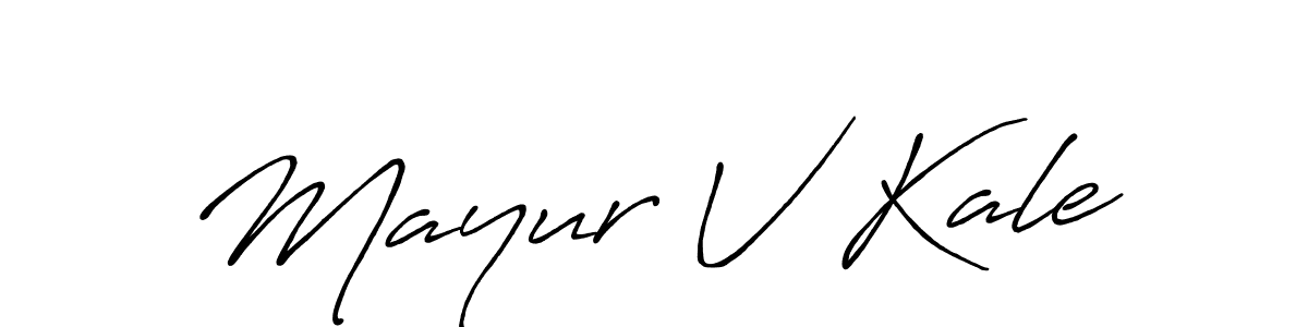 Once you've used our free online signature maker to create your best signature Antro_Vectra_Bolder style, it's time to enjoy all of the benefits that Mayur V Kale name signing documents. Mayur V Kale signature style 7 images and pictures png