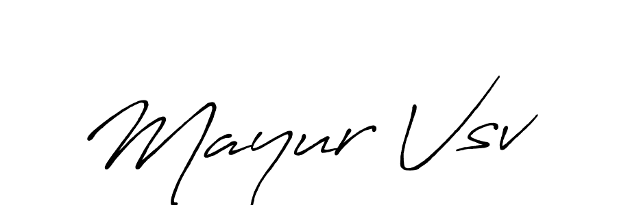 if you are searching for the best signature style for your name Mayur Vsv. so please give up your signature search. here we have designed multiple signature styles  using Antro_Vectra_Bolder. Mayur Vsv signature style 7 images and pictures png
