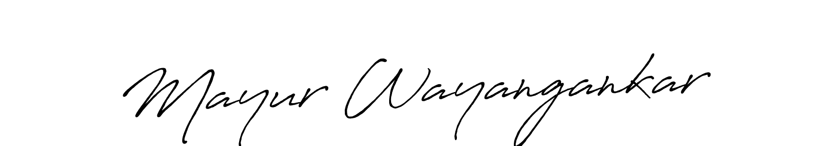 Also You can easily find your signature by using the search form. We will create Mayur Wayangankar name handwritten signature images for you free of cost using Antro_Vectra_Bolder sign style. Mayur Wayangankar signature style 7 images and pictures png