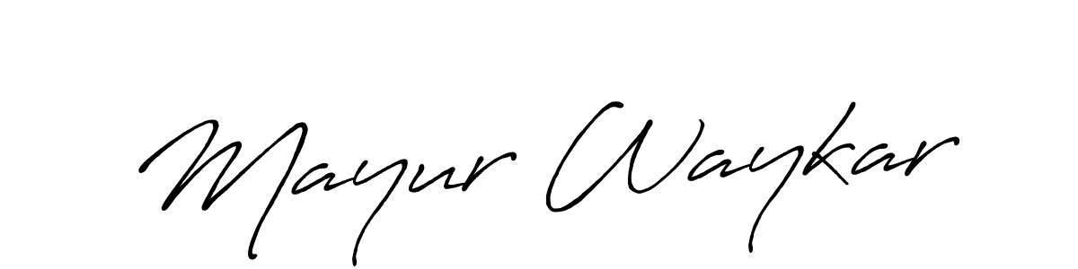 Make a beautiful signature design for name Mayur Waykar. Use this online signature maker to create a handwritten signature for free. Mayur Waykar signature style 7 images and pictures png