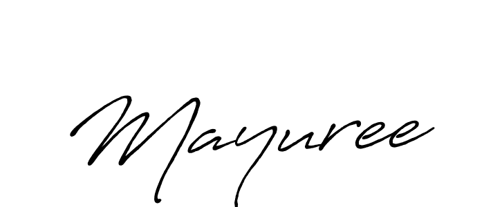 How to make Mayuree signature? Antro_Vectra_Bolder is a professional autograph style. Create handwritten signature for Mayuree name. Mayuree signature style 7 images and pictures png