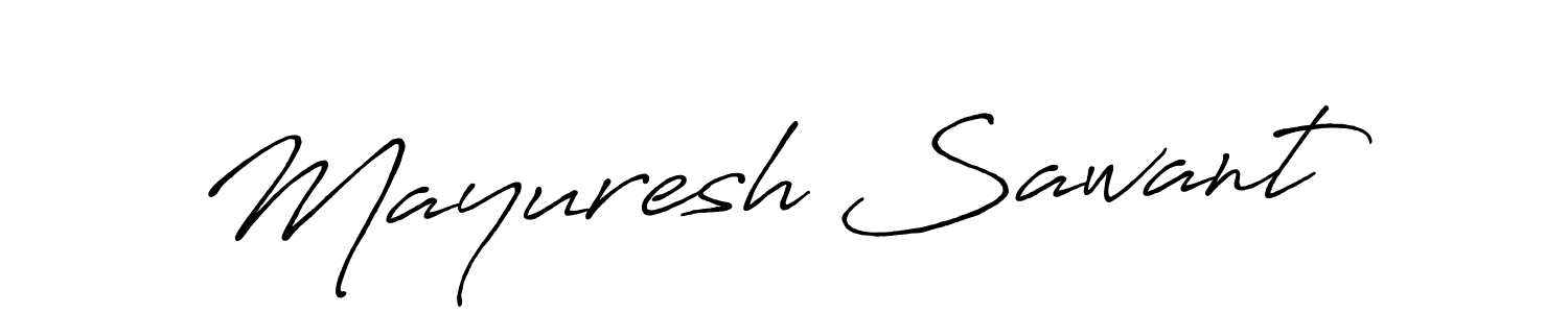 Mayuresh Sawant stylish signature style. Best Handwritten Sign (Antro_Vectra_Bolder) for my name. Handwritten Signature Collection Ideas for my name Mayuresh Sawant. Mayuresh Sawant signature style 7 images and pictures png