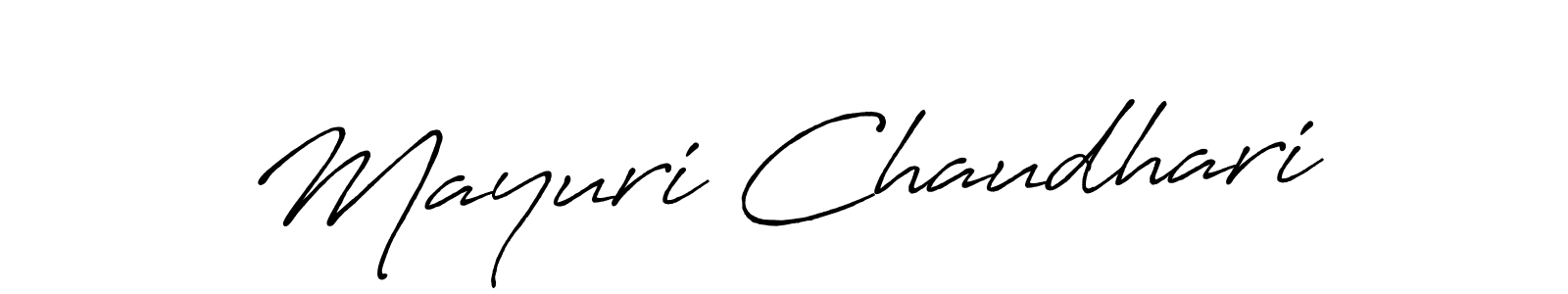 Mayuri Chaudhari stylish signature style. Best Handwritten Sign (Antro_Vectra_Bolder) for my name. Handwritten Signature Collection Ideas for my name Mayuri Chaudhari. Mayuri Chaudhari signature style 7 images and pictures png