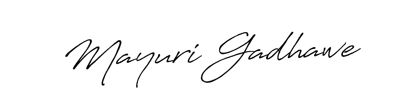 Make a beautiful signature design for name Mayuri Gadhawe. Use this online signature maker to create a handwritten signature for free. Mayuri Gadhawe signature style 7 images and pictures png