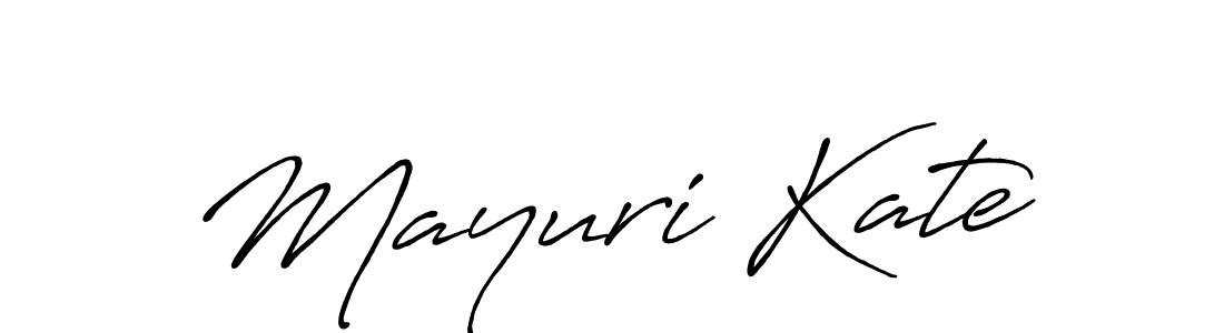 Mayuri Kate stylish signature style. Best Handwritten Sign (Antro_Vectra_Bolder) for my name. Handwritten Signature Collection Ideas for my name Mayuri Kate. Mayuri Kate signature style 7 images and pictures png