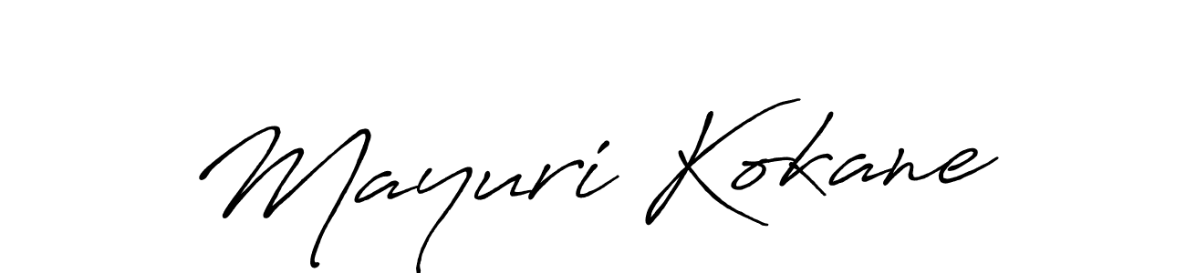 It looks lik you need a new signature style for name Mayuri Kokane. Design unique handwritten (Antro_Vectra_Bolder) signature with our free signature maker in just a few clicks. Mayuri Kokane signature style 7 images and pictures png
