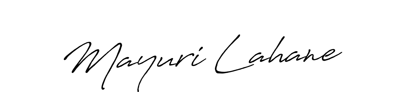 It looks lik you need a new signature style for name Mayuri Lahane. Design unique handwritten (Antro_Vectra_Bolder) signature with our free signature maker in just a few clicks. Mayuri Lahane signature style 7 images and pictures png