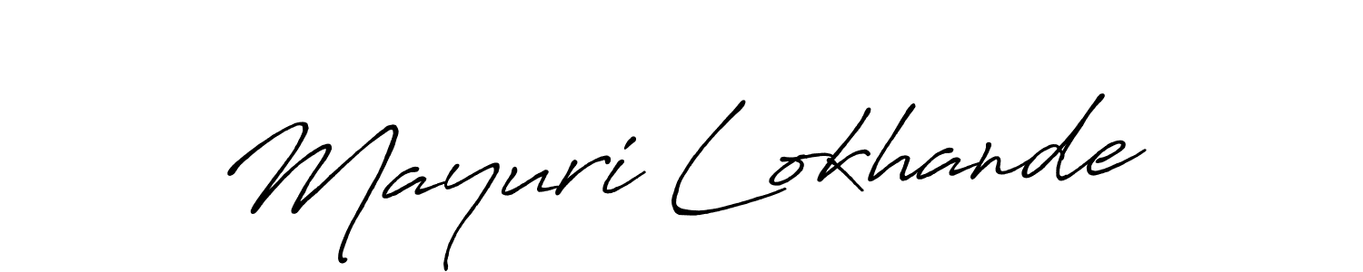 Make a beautiful signature design for name Mayuri Lokhande. Use this online signature maker to create a handwritten signature for free. Mayuri Lokhande signature style 7 images and pictures png