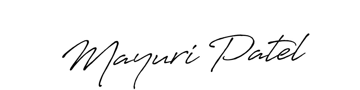 Make a beautiful signature design for name Mayuri Patel. Use this online signature maker to create a handwritten signature for free. Mayuri Patel signature style 7 images and pictures png