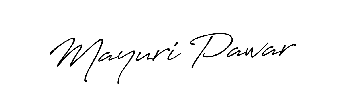 Mayuri Pawar stylish signature style. Best Handwritten Sign (Antro_Vectra_Bolder) for my name. Handwritten Signature Collection Ideas for my name Mayuri Pawar. Mayuri Pawar signature style 7 images and pictures png